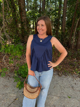 Load image into Gallery viewer, Sleeveless Ruffle Detail Top