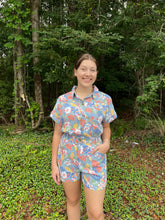 Load image into Gallery viewer, SY6938 Floral Print Romper with Pockets