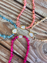 Load image into Gallery viewer, CK Designs Luxe Bohemian Beaded Necklace with Freshwater Pearl Stone
