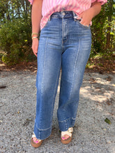 Load image into Gallery viewer, Vervet -Golden Aura High Rise Ankle Wide Trouser