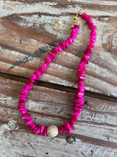 Load image into Gallery viewer, CK Designs Luxe Bohemian Beaded Necklace with Rhinestone Ball