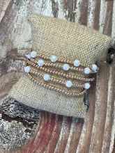 Load image into Gallery viewer, Set of 5 Gold Beaded Bracelets