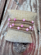 Load image into Gallery viewer, Set of 5 Gold Beaded Bracelets