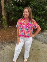 Load image into Gallery viewer, Adrienne- Summer Sonata Button Up Top