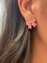 Load image into Gallery viewer, Stud Bow Rhinestone Earrings