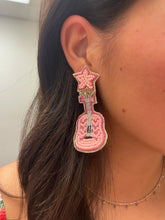 Load image into Gallery viewer, Guitar Beaded Earrings
