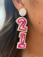 Load image into Gallery viewer, Birthday Beaded Milestone Earrings