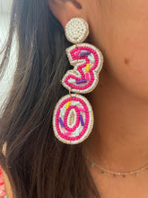 Load image into Gallery viewer, Birthday Beaded Milestone Earrings