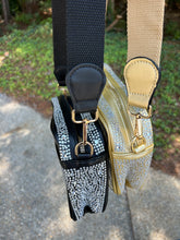 Load image into Gallery viewer, Game Day Rhinestone Rectangle Clear Bag