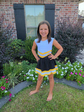 Load image into Gallery viewer, Avery's Accents Cheer Outfit Black and Gold