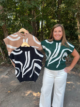 Load image into Gallery viewer, SG10011 Swirl Printed Mock Neck Sweater Top
