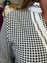 Load image into Gallery viewer, G12987 Gingham Check Textured Tunic Dress