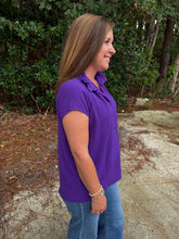 Load image into Gallery viewer, Airflow Game Day Top with ruffle collar