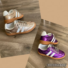 Load image into Gallery viewer, Hey Girls by Corky's- Heads Up Metallic Sneaker