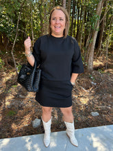 Load image into Gallery viewer, Scuba Knit Top and Skirt Set