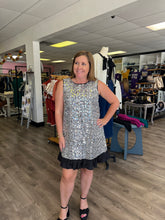 Load image into Gallery viewer, Sleeveless Sequin Tweed Dress