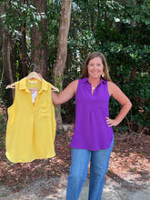 Load image into Gallery viewer, Game Day Airflow Collared Tunic