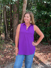 Load image into Gallery viewer, Game Day Airflow Collared Tunic