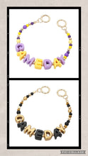 Load image into Gallery viewer, Game Day Beaded Bag Charm Chain