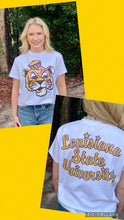 Load image into Gallery viewer, Sequin Front And Back Vintage Tiger/ Louisiana State University Top