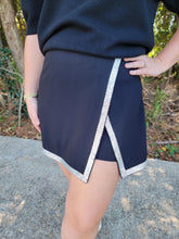 Load image into Gallery viewer, Stone Beaded Hem Knit Mini Skort