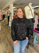 Load image into Gallery viewer, SY7985 Long Sleeve Sequined Sweater