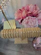Load image into Gallery viewer, Beaded Pave' Initial Bracelet