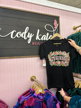 Load image into Gallery viewer, Merry and Bright Christmas v neck tee