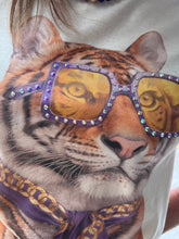 Load image into Gallery viewer, Boujee Tiger Top with Rhinestone Glasses