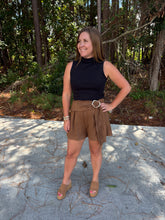 Load image into Gallery viewer, Suede Shorts with Belt
