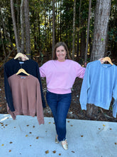 Load image into Gallery viewer, Drop Shoulders Crewneck Sweatshirt