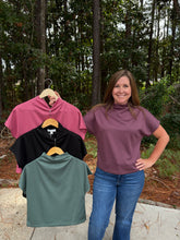 Load image into Gallery viewer, Drop Shoulder Mock Neck Top