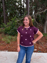 Load image into Gallery viewer, Drop Shoulder Polka Dot Sweater Top