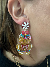 Load image into Gallery viewer, Christmas cookie girl drop earrings