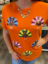 Load image into Gallery viewer, Sequin Turkey Top