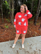Load image into Gallery viewer, Sequin Christmas Short Set