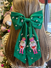 Load image into Gallery viewer, Nutcracker Ribbon Hair Bow