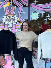 Load image into Gallery viewer, High-Neck Raglan Sleeve Sweater