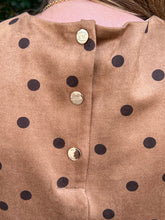 Load image into Gallery viewer, Sleeveless Stretch Polka Dot Suede Top and Shorts Set with Pockets