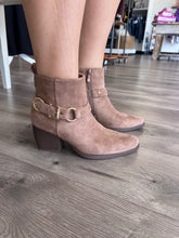Load image into Gallery viewer, Deena Taupe Suede Bootie