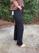Load image into Gallery viewer, Vervet High Rise Ankle Straight Black Denim