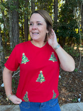Load image into Gallery viewer, Sequin Christmas Tree Tee