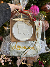 Load image into Gallery viewer, Louisiana Magnolia Towel/La Ornament Gift Set
