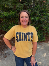 Load image into Gallery viewer, Gold Leopard Saints Tee