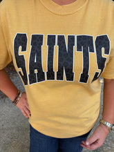 Load image into Gallery viewer, Gold Leopard Saints Tee