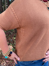 Load image into Gallery viewer, Doorbuster Round Neck Short Sleeve Sweater