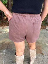 Load image into Gallery viewer, Washed Twill Skort with Elastic Waist