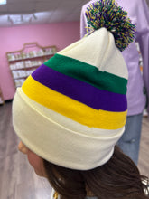 Load image into Gallery viewer, Mardi Gras Stripe Beanie