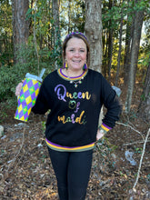 Load image into Gallery viewer, Queen of Mardi Sequin Lettering