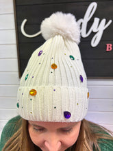 Load image into Gallery viewer, Rhinestone Beanie Hat